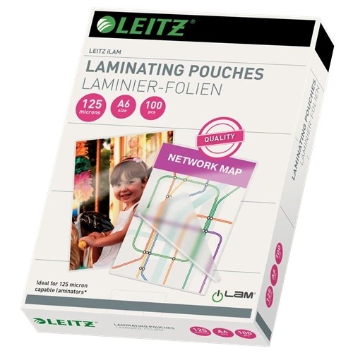 Leitz iLAM Laminating Pouches A6 125 microns 33806