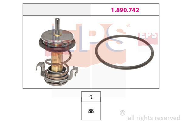 EPS Thermostat KüHlmittel 88°C FüR Jeep Grand Cherokee IV Thema 1.880.990-image