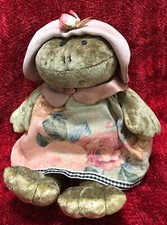 Retired Russ Berrie Florissa the Frog Beanie Plush 9" A01143