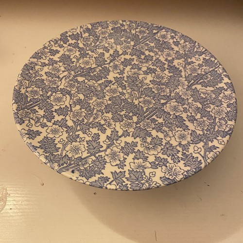 Vintage Burgess & Leigh Burgess Chintz Cake Stand Blue White Stoke On Trent Rare - Picture 14 of 23