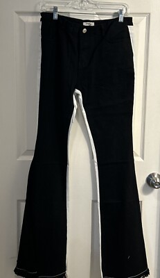 NWT Hope Horizon Black and White  High Rise Flare Jeans Size M