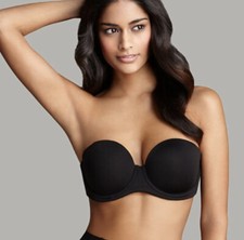 NWOT Wacoal Red Carpet Strapless Underwire Bra 854119 BLACK Sz 32DDD