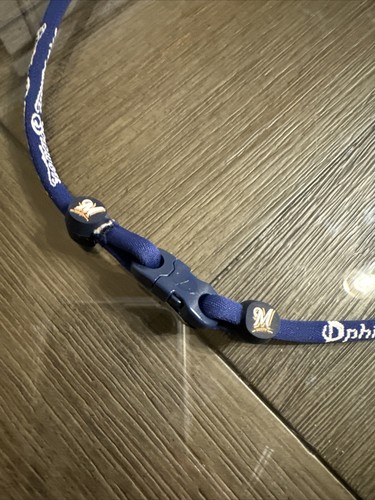 FINAL LOT OF 5!! Milwaukee Brewers Phiten Necklace Blue 21” - NEW. Free Ship!! - Picture 2 of 4