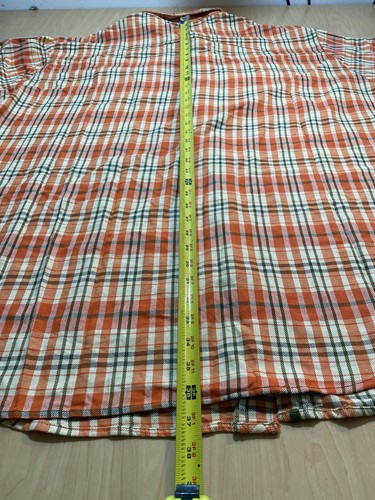 Pelle Pelle NEW Flannel Long Sleeve Shirt NWT 6XL Dress Button Up Jacket Orange - Picture 12 of 12