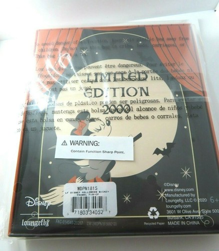 Disney Pin Loungefly Halloween Mickey Mouse Hinged in Box LE 2000 - Picture 3 of 4