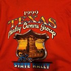 vintage harley davidson t shirt OWNERS GROUP 1999 Perfect Sz MED 1/4 Button🔥