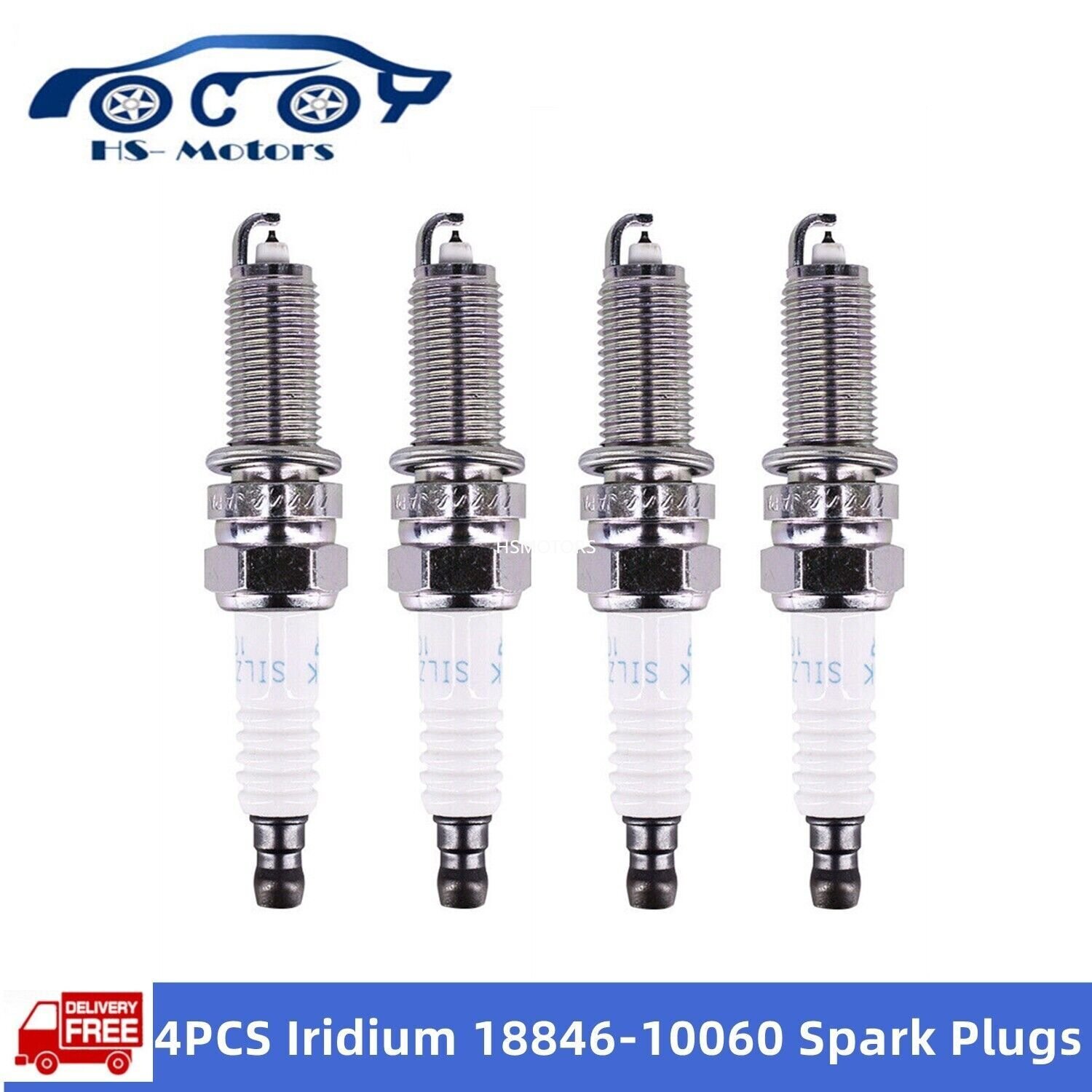 4PCS Iridium 18846-10060 SILZKR6B10E Spark Plugs Fit Hyundai ACCENT KIA RIO SOUL