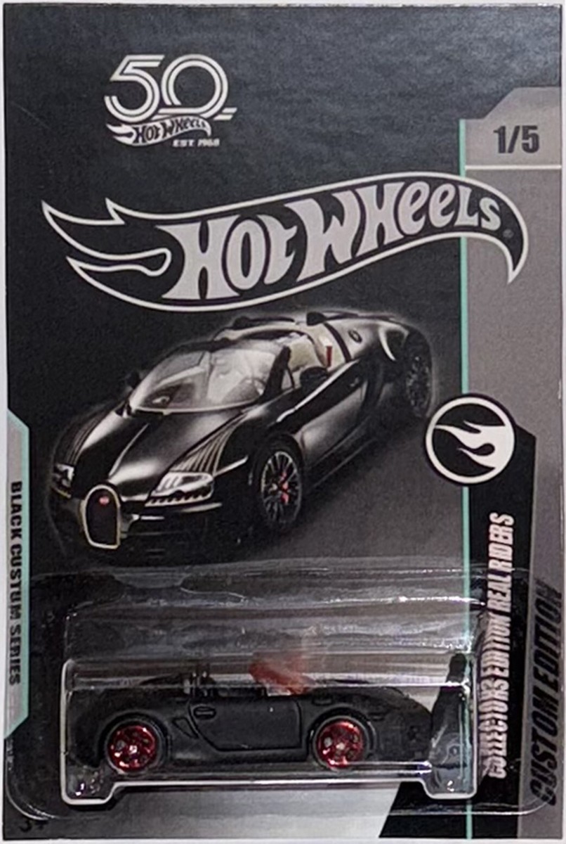 Porsche Boxster Spyder CUSTOM Hot Wheels Black Series w/Real