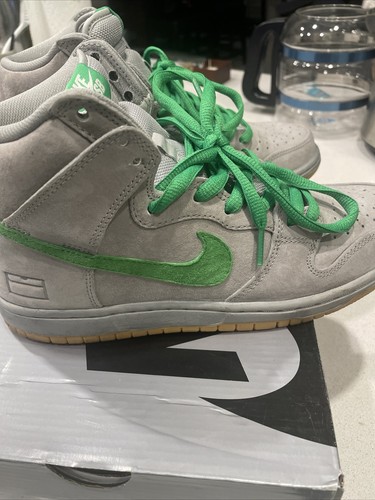 Size 7.5- Nike SB Dunk High Silver Box 2016 ALL OG - Picture 6 of 12