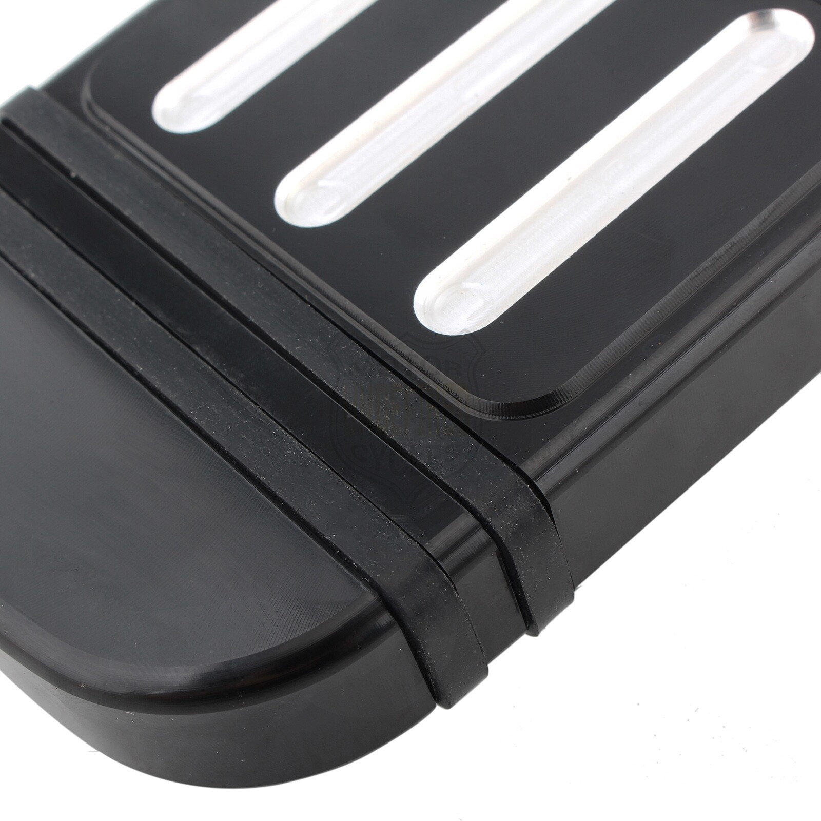 Black Brake Pedal Pad Cover For Harley Road Glide Softail Fatboy Trike