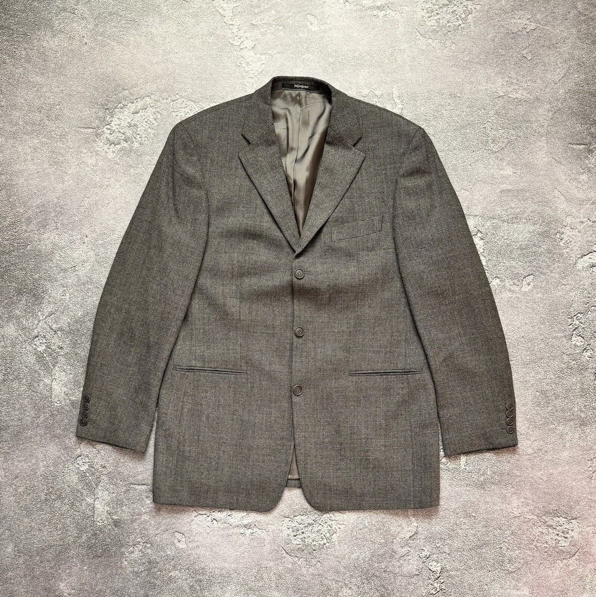 Yves Saint Laurent 金釦 ロング ウールコート ビンテージ Ysl YvesSaintLaurent 106 Size Wool Blazer Jacket Coat Button