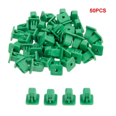 50Pcs Car Retainer Clips Plastic Fasteners Rivets Trim Door Panels Clips Green