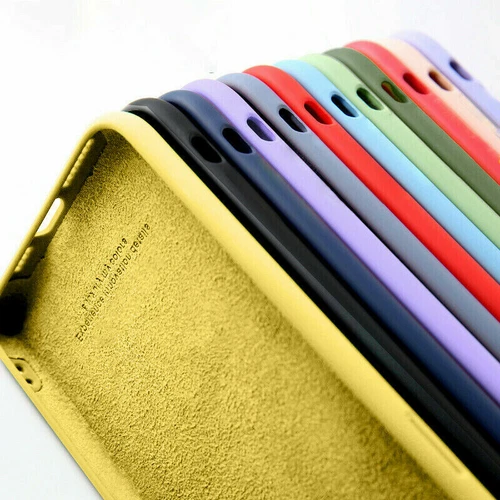 Liquid Silicone Soft TPU Case Cover For iPhone 16 14 12 13 15 17 Pro Max 11 XR 8