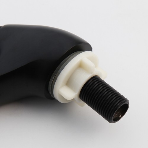 Single Cold Bathroom Faucet Black Push Button One Handle Deck Mounted Basin Taps - Picture 53 of 55
