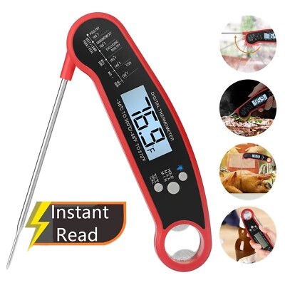 Instant Read Digital Meat Thermometer BBQ Grill Smoker For Kitchen Food Cooking