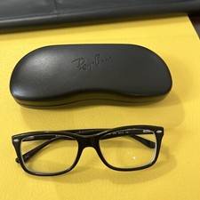 RAY-BAN RB 5228 5405 BLACK WHITE GREY AUTHENTIC EYEGLASSES W CASE 53-17-140