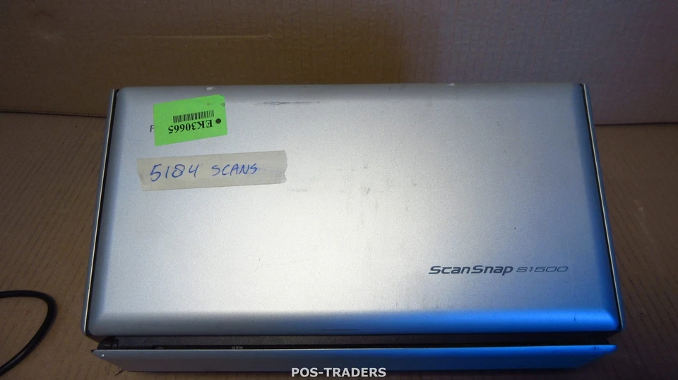 Fujitsu ScanSnap S1500 USB Color A4 Document 20ppm Scanner 5184 SCANS / NO PSU - Bild 2 von 4