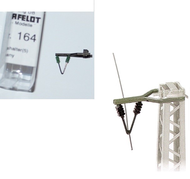 STAFFA LINEA ALIMENTAZIONE SUPPORTO CATENARIA SOMMERFELDT 164 MODELLISMO