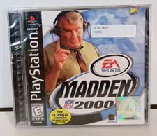 Madden NFL 2000 (Sony PlayStation 1, 1999) - Sealed With Damage/Cracks On Case