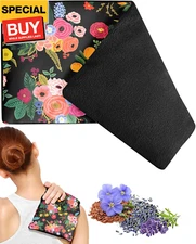 Microwave Heating Pad for Warm Cold Compress - Lavender Flaxseeds Bags Hot Pack