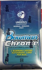 *CHRISTMAS SPECIAL* 23 Bowman Chrome UEFA U21 Championship Soccer Hobby Box