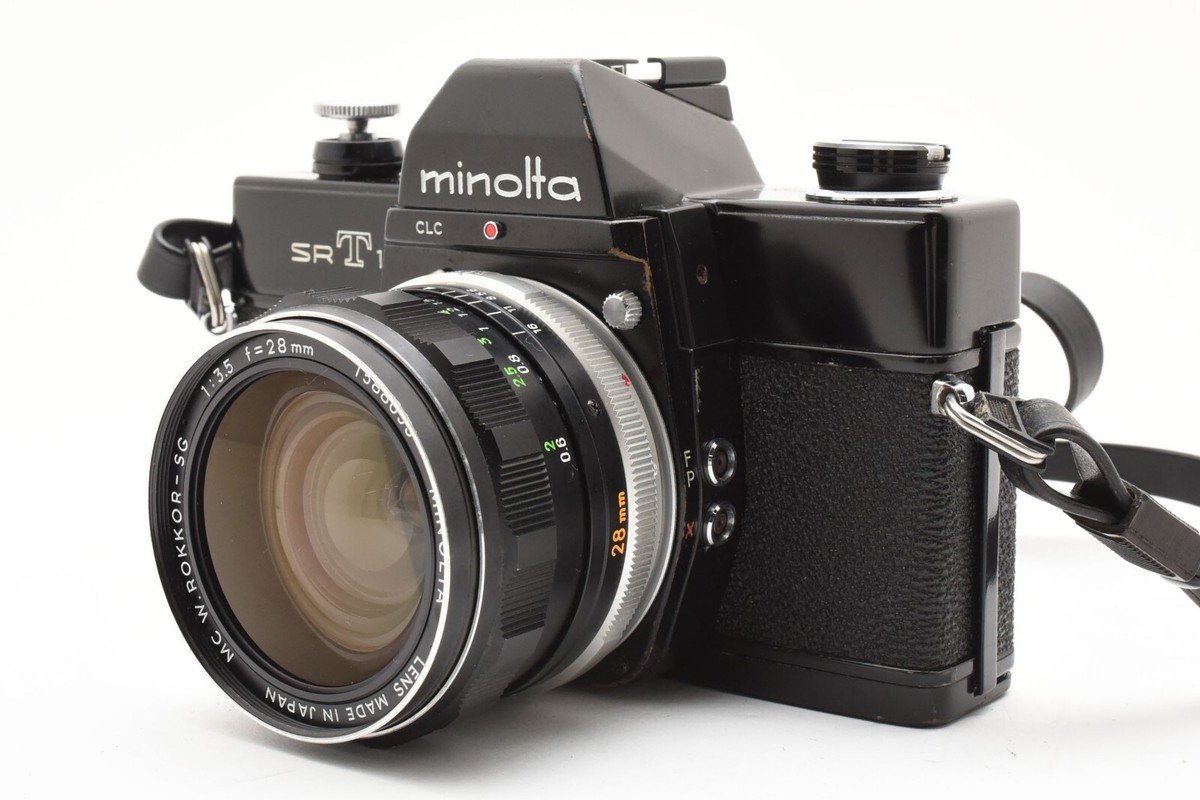 Excellent+] Minolta SRT 101 35mm SLR Film Camera w/28mm f/3.5 Lens