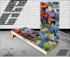 Dinosaurs Cornhole Boards Bean Bag Toss Game