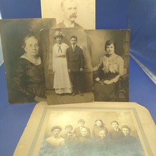 Antique 1800s Victorian Postcard Lot Pretty Girl Samuel Piper Photo Cabinet Card