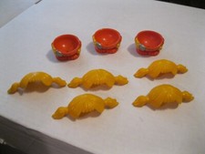 Nerfuls Parker Brothers 1985 Bitsy Ball - Lot of 3 Bodies  5 Head Pieces