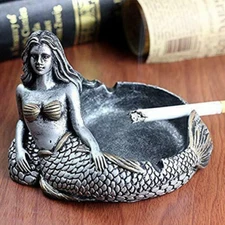 Ashtray Mermaid Ashtray Vintage Cigar Ash Tray Home Decor Bar Creative 