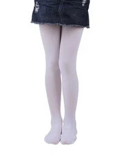 Girls Tights Semi Opaque Footed Tights Microfiber Comfortable Tights Dance Ti...