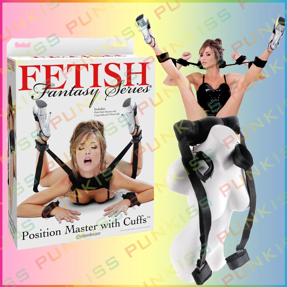 Arnés maestro de posición con sujetadores de muñeca y tobillo💋Juego BDSM de esclavitud Foto 2 de 4