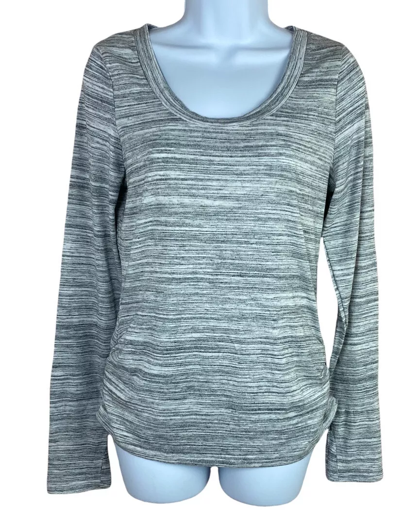 Balance Collection By Marika Top Sz M Long Sleeve Yoga Gym Shirt Thumb Holes