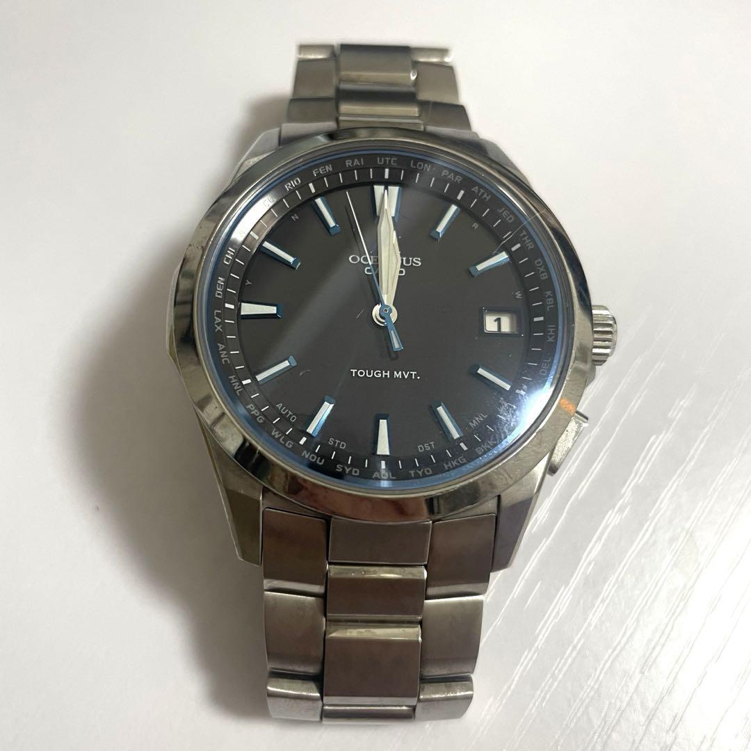 Casio Ossianas Dial Black Solar Wristwatch Men's Quartz Analog OCW-S100-1AJF