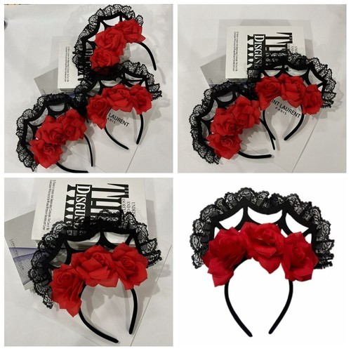 Hair Accessories Halloween Headband Decoration Rose Flower Crown Cosplay - Picture 4 of 11