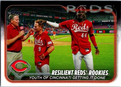 2024 Topps #133 Resilient Reds Rookies: Youth of Cincinnati Getting It Down
