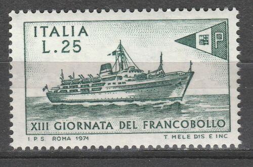 s37688 ITALIA MNH 1971 Giornata del Francobollo Ship Nave 1v - Afbeelding 1 van 1