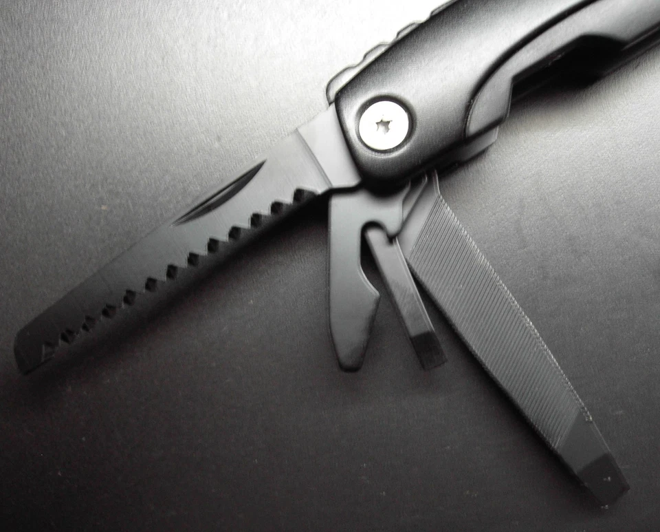 Multifunktionswerkzeug 14 in 1 Edelstahl mattschwarz - Bild 3 von 4