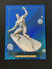 2024 Marvel Masterpieces Platinum ‘92 Silver Surfer Blue Traxx #90