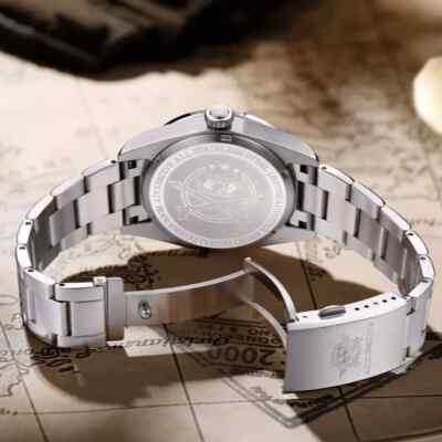 ADDIEDIVE Orologio Subacqueo Uomo Quarzo: Cassa Acciaio 41mm, Quadrante Nero, Impermeabile 200m E Lunetta Unidirezionale - 2
