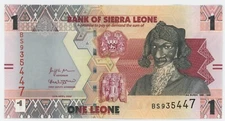 Sierra Leone 1 Leone 27-4-2022 Pick 34 UNC Uncirculated Banknote
