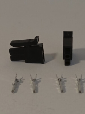 2 Stück Microfit3.0 & 4 Stück Crimpkontakte PIN: 2 43025-0200