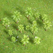 20 Coconut Palm Model Trees Resin For Building Models DIY Miniature Garden Decor