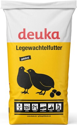 deuka Legewachtelfutter gekörnt 25kg Wachtelfutter Wachtelpellets Wachteln