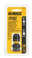 DEWALT DW2298 1/2-Inch Square to 1/4-Inch Adaptor Hex Rapid Load , Black DW2298