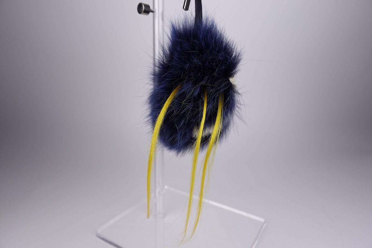Fendi Monster Bag Charm Navy Yellow Black | eBay