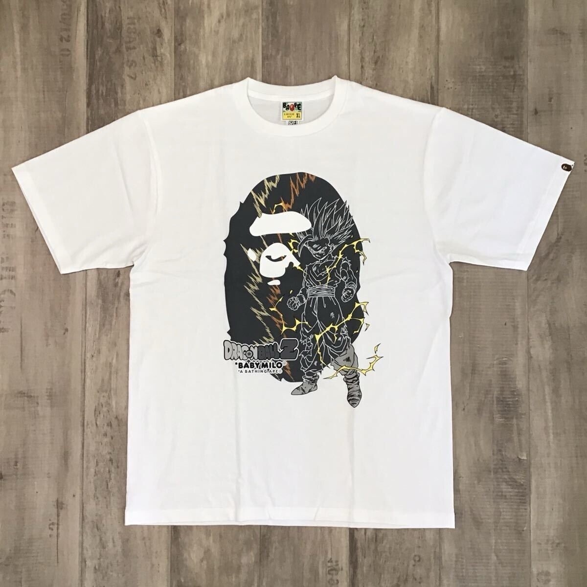 A Bathing Ape X Dragon Ball Z Tshirt White Size L | eBay A Bathing Ape X Dragon Ball Z Tshirt White Size L | eBay
