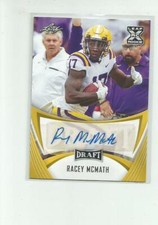 2021 Leaf Draft Autographs Gold #BARM2 Racey McMath