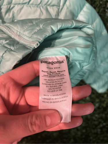Kids Patagonia Teal Blue Puffer Jacket Size 2T - Picture 3 of 3