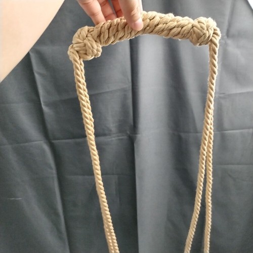 Shibari grobes Hanfseil offener Mund Knebel beißen binden Handarbeit binden Fessel - Bild 9 von 9